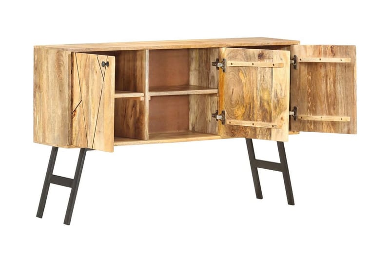 Skänk 118x30x75 cm massivt mangoträ - Brun - Förvaring - Förvaringsmöbler - Sideboard & skänk