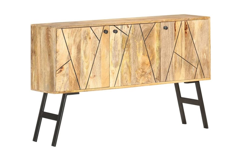 Skänk 118x30x75 cm massivt mangoträ - Brun - Förvaring - Förvaringsmöbler - Sideboard & skänk