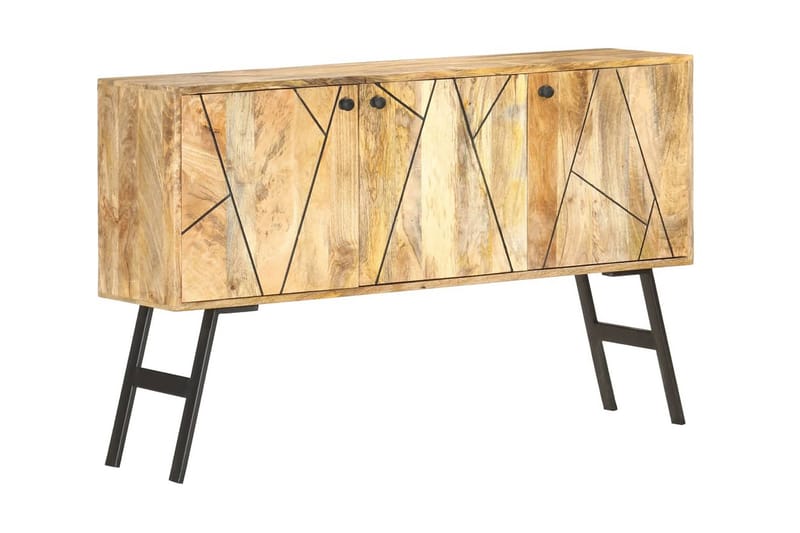 Skänk 118x30x75 cm massivt mangoträ - Brun - Förvaring - Förvaringsmöbler - Sideboard & skänk