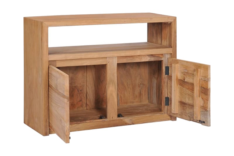 Skänk 80x30x60 cm massiv teak - Brun - Förvaring - Förvaringsmöbler - Sideboard & skänk