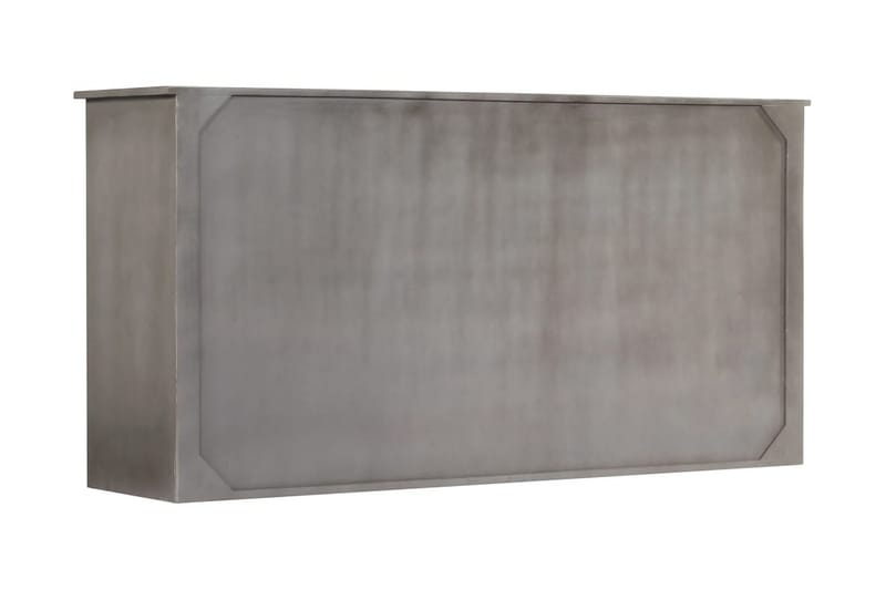 Skänk grå 160x40x80 cm massivt mangoträ - Grå - Sideboard & skänk