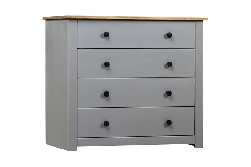 Skänk grå 80x40x73 cm furu Panama - Grå - Sideboard & skänk