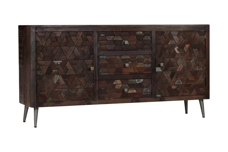 Skänk i massivt återvunnet trä 160x40x80 cm - Brun - Sideboard & skänk