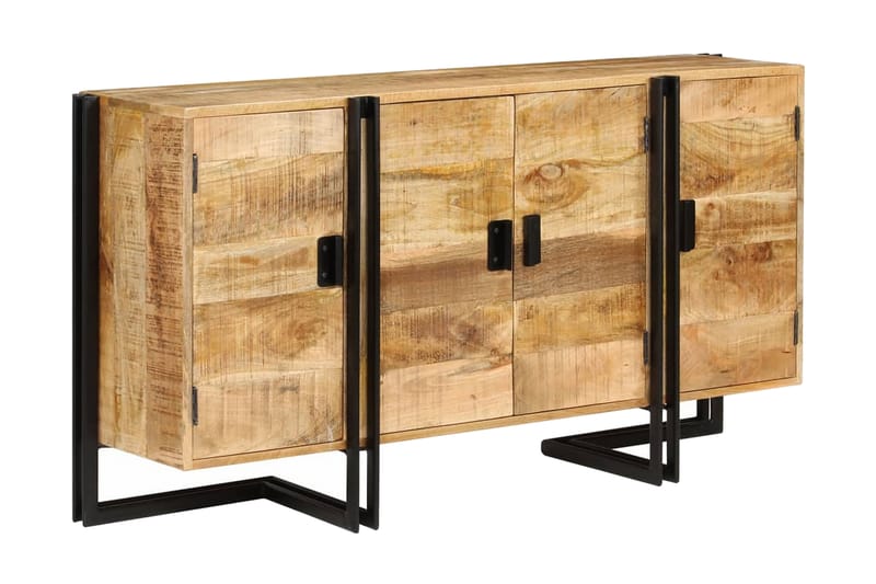 Skänk massivt mangoträ 150x40x80 cm - Brun - Förvaring - Förvaringsmöbler - Sideboard & skänk