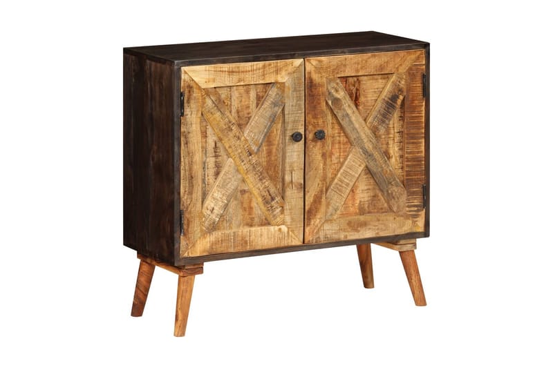 Skänk massivt mangoträ 85x30x75 cm - Brun - Förvaring - Förvaringsmöbler - Sideboard & skänk