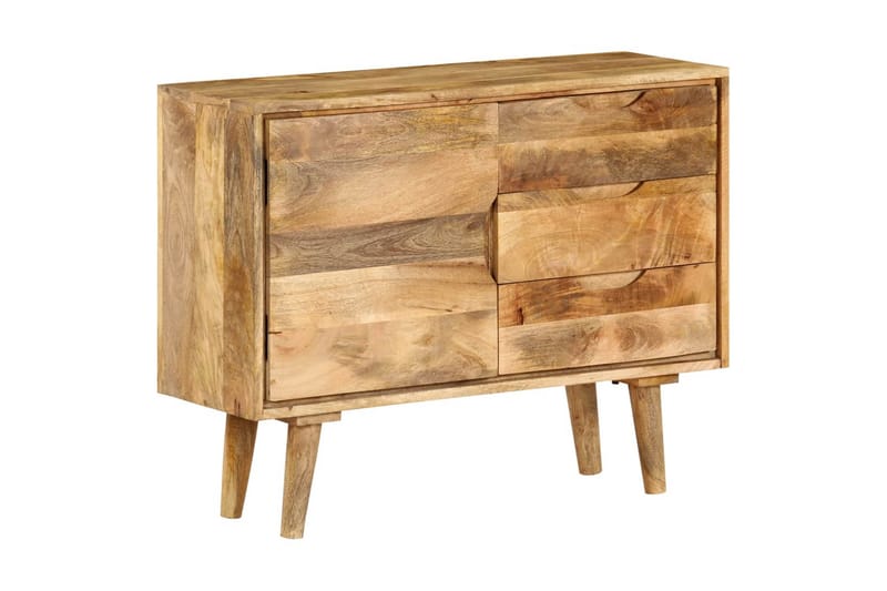 Skänk massivt mangoträ 90x30x69 cm - Brun - Förvaring - Förvaringsmöbler - Sideboard & skänk