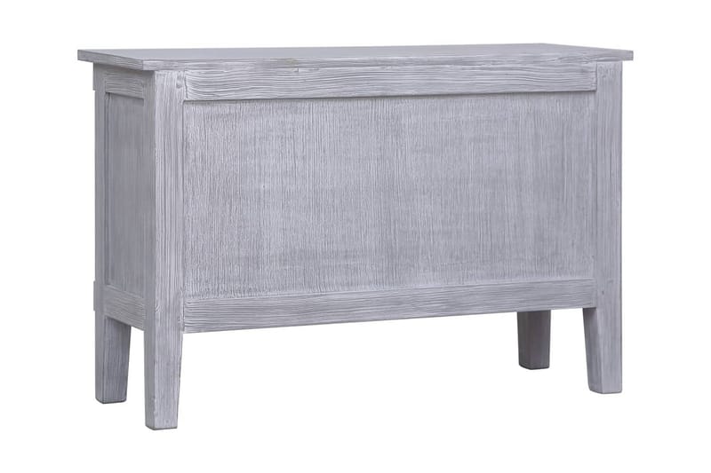 Skänk med 2 lådor 90x30x60 cm massiv mahogny - Grå - Sideboard & skänk