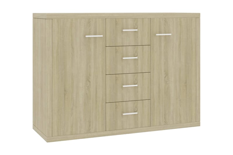 Skänk sonoma-ek 88x30x65 cm spånskiva - Brun - Sideboard & skänk