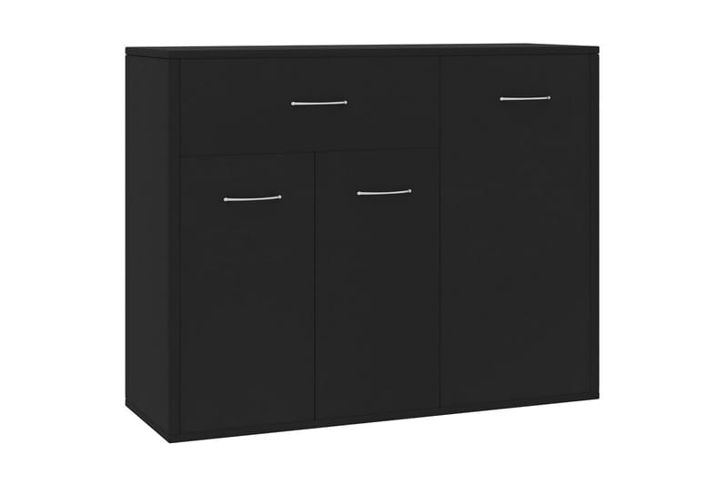 Skänk svart 88x30x70 cm spånskiva - Svart - Sideboard & skänk