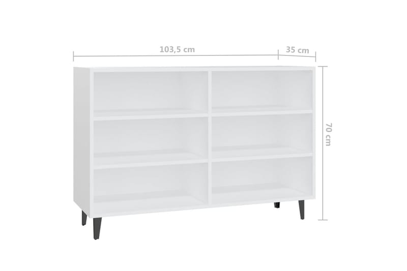 Skänk vit 103,5x35x70 cm spånskiva - Vit - Sideboard & skänk