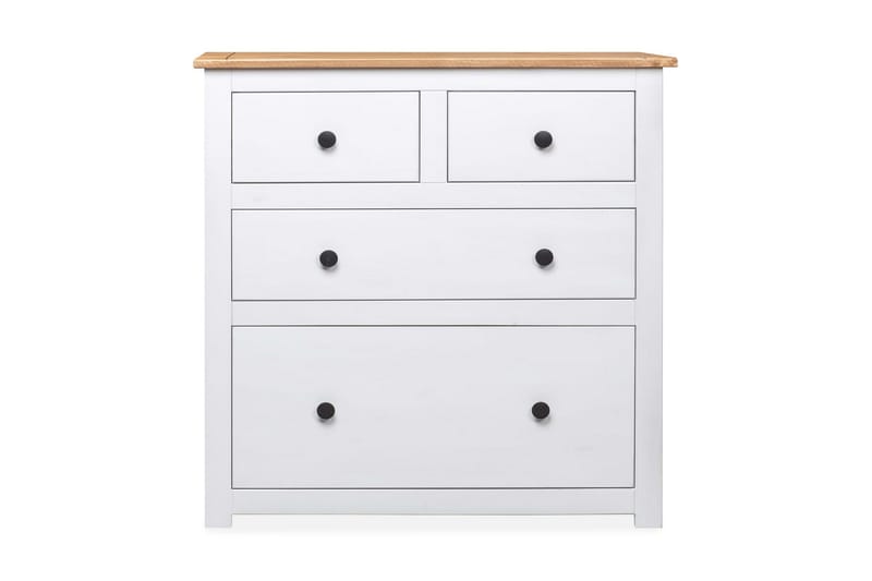 Skänk vit 80x40x83 cm furu panama - Vit - Sideboard & skänk