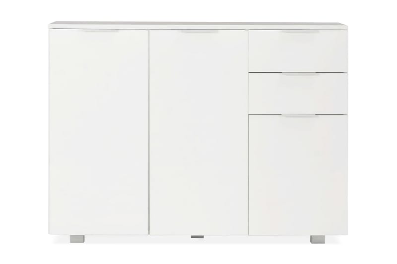 Skänk vit högglans 107x35x76 cm - Vit - Sideboard & skänk