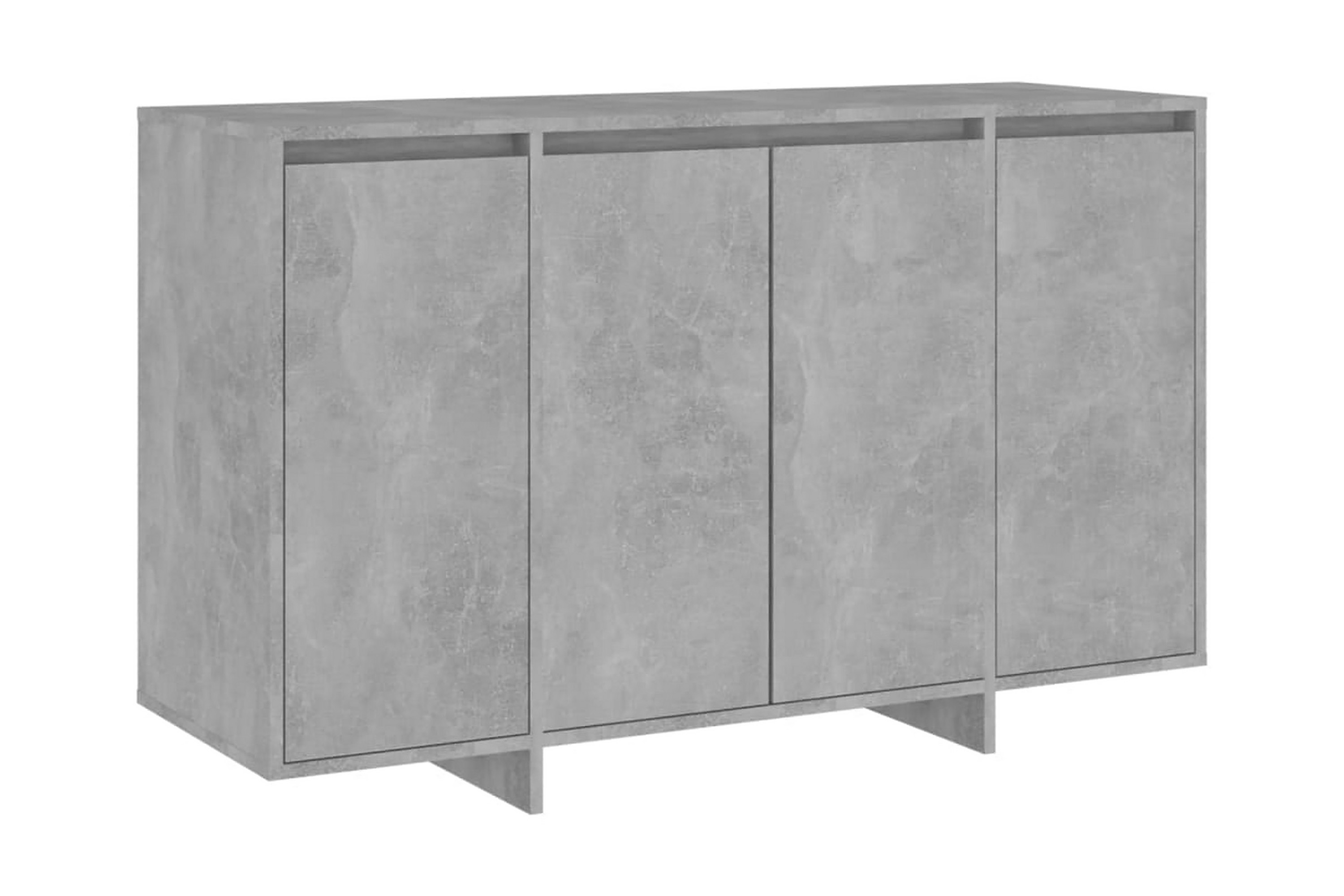 Skänk betonggrå 120x41x75 cm spånskiva - Betonggrå Sideboard & skänk Grå Trä