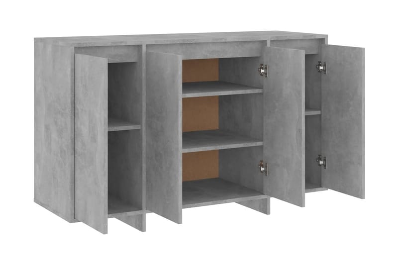 Skänk betonggrå 120x41x75 cm spånskiva - Betonggrå - Förvaring - Förvaringsmöbler - Sideboard & skänk