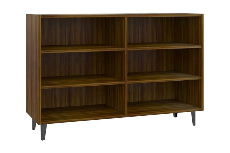 Skänk brun ek 103,5x35x70 cm spånskiva - Brun - Sideboard & skänk