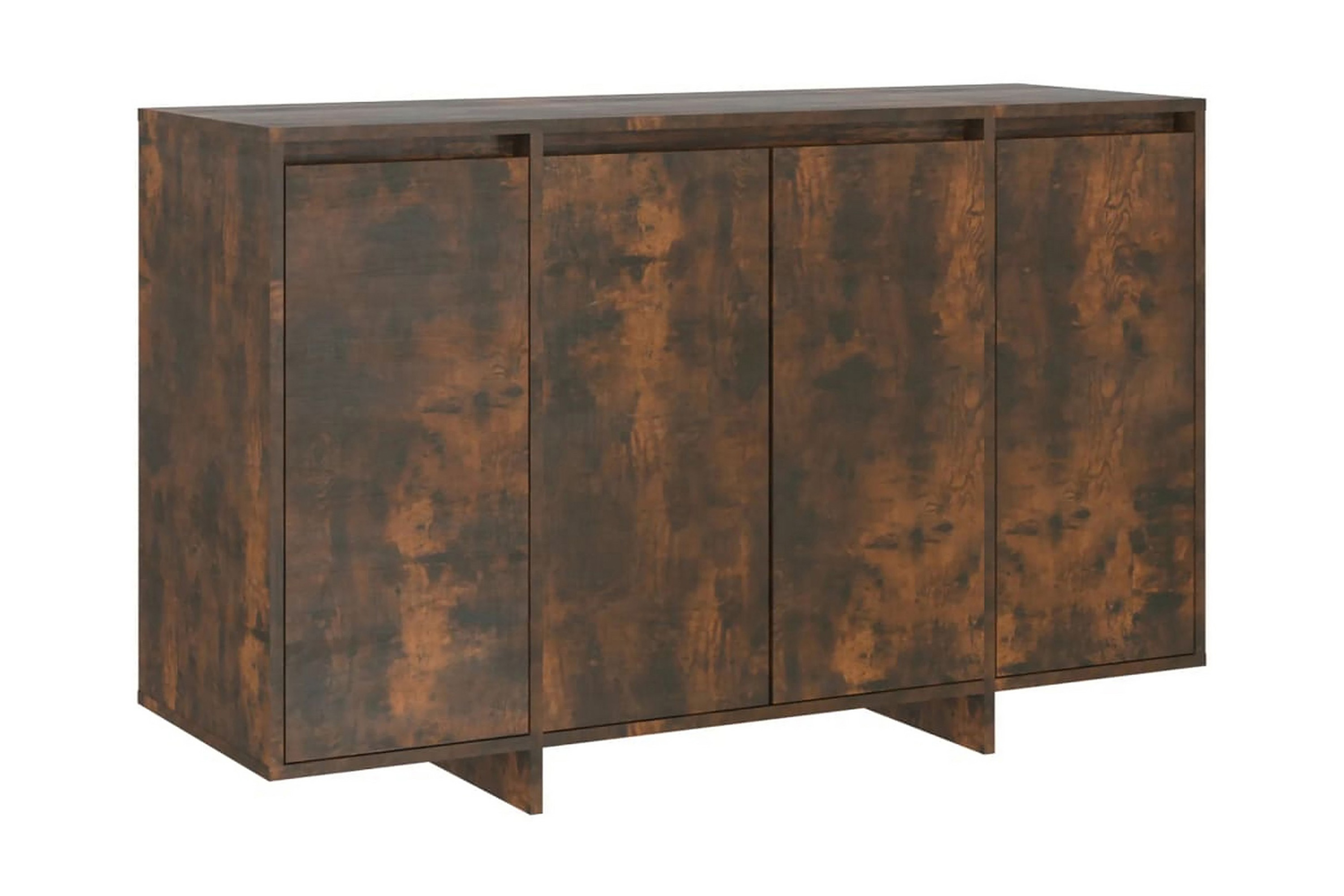 Skänk rökfärgad ek 120x41x75 cm spånskiva - Rökfärgad Sideboard & skänk Brun Trä