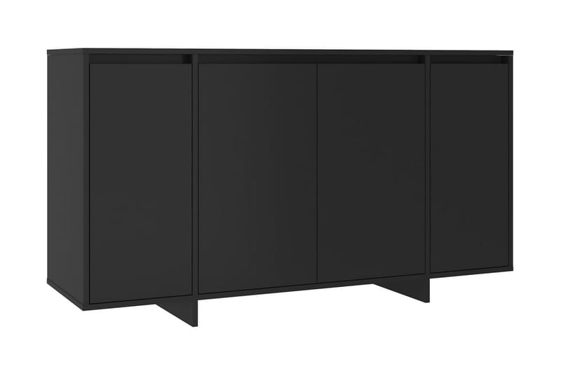 Skänk svart 135x41x75 cm spånskiva - Svart - Sideboard & skänk - Konsolbord & sidobord