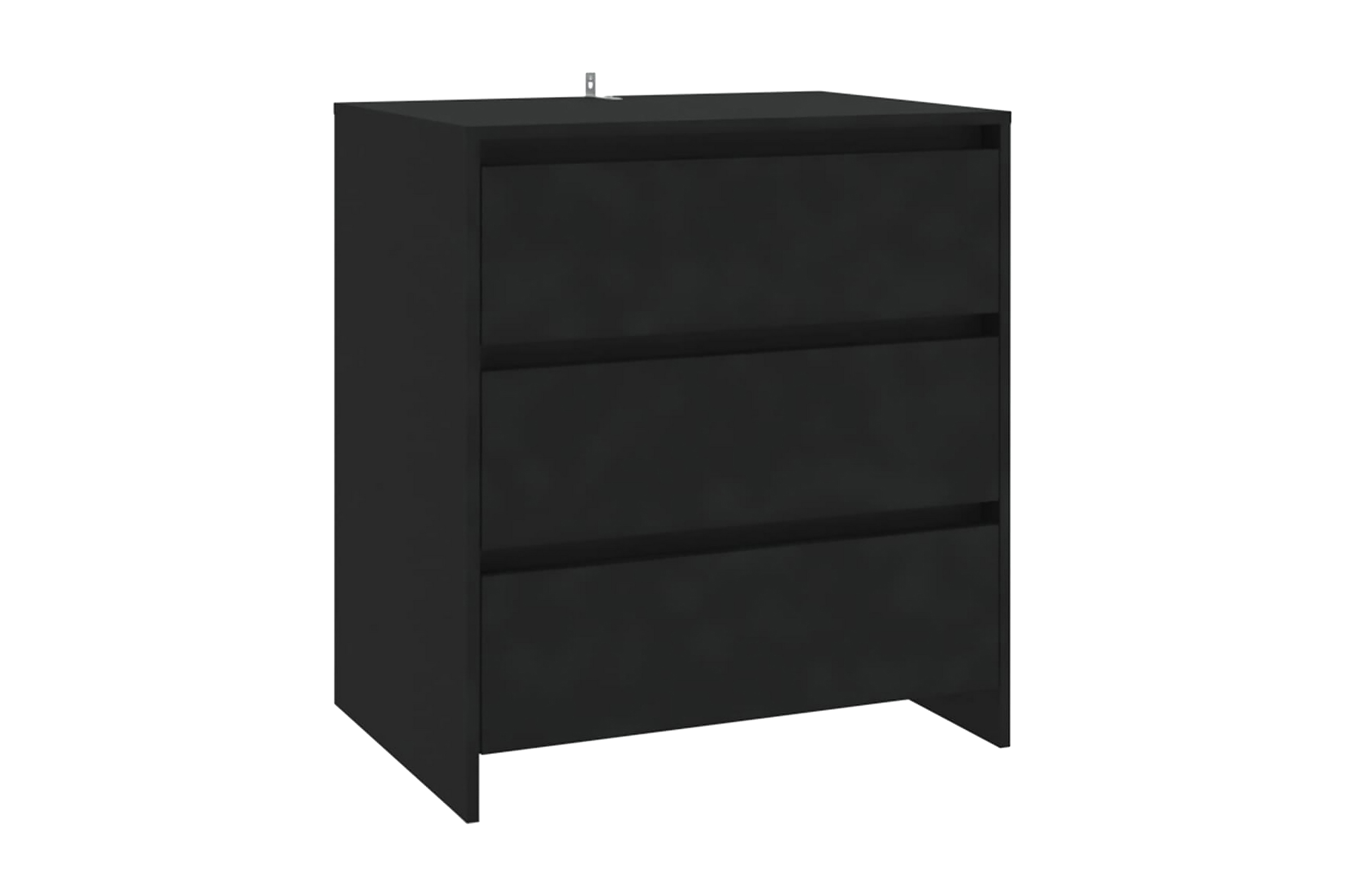 Skänk svart 70x41x75 cm spånskiva - Svart Sideboard & skänk Trä