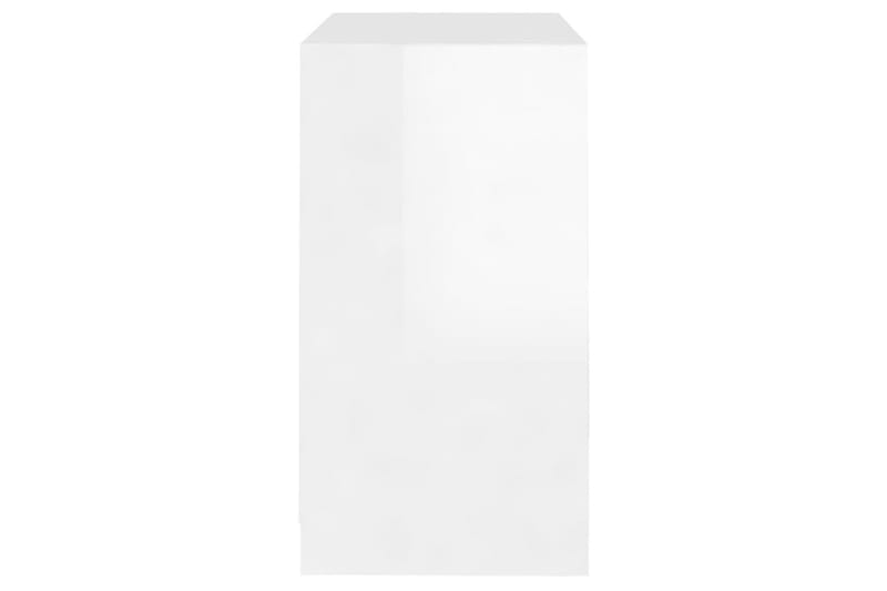 Skänk vit högglans 70x40x73,5 cm spånskiva - Vit - Sideboard & skänk