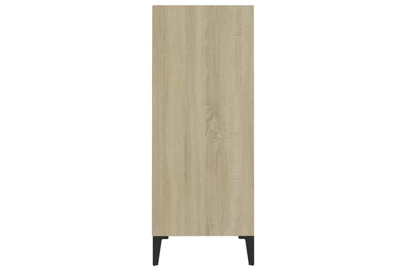 Skänk vit och sonoma-ek 57x35x90 cm spånskiva - Vit - Sideboard & skänk