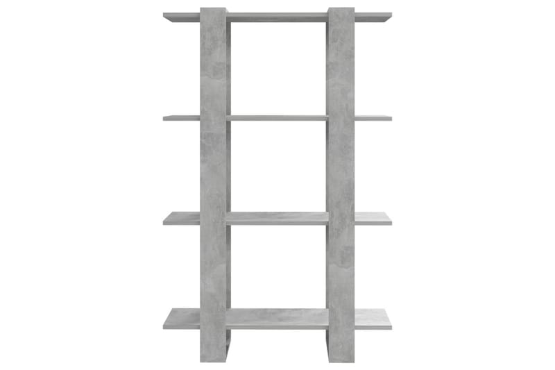 beBasic Bokhylla/rumsavdelare betonggrå 80x30x123,5 cm - Grey - Bokhylla