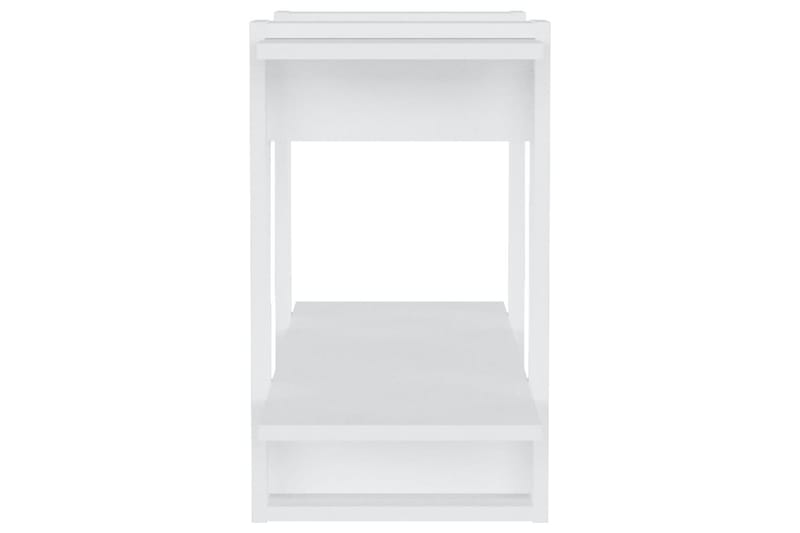 beBasic Bokhylla/Rumsavdelare vit högglans 80x30x51 cm - White - Bokhylla