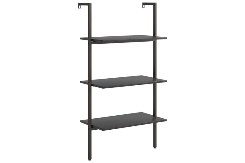 beBasic Hylla 3-nivåer svart 64x35x120,5 cm - Black - Bokhylla