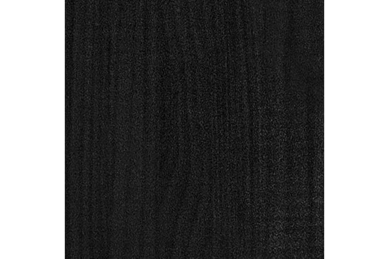 Bokhylla 4 hyllplan svart 60x30x140 cm massiv furu - Svart - Bokhylla