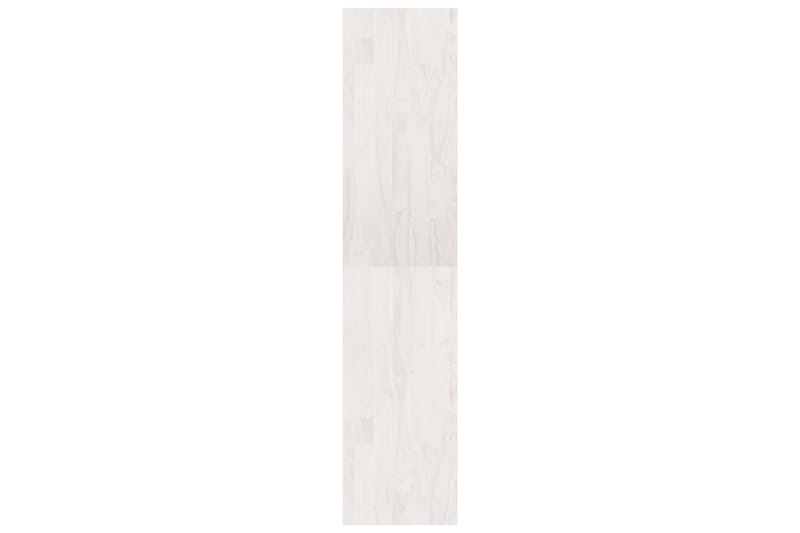 Bokhylla/rumsavdelare vit 40x30x135,5 cm massiv furu - Vit - Bokhylla