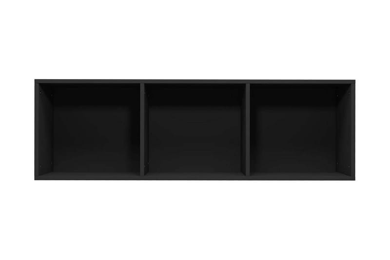 Bokhylla/TV-bänk svart 36x30x114 cm spånskiva - Svart - Bokhylla