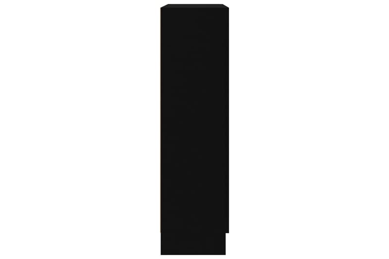 Bokskåp svart 82,5x30,5x115 cm spånskiva - Svart - Bokhylla