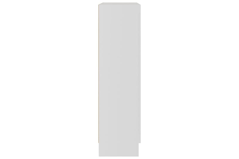 Bokskåp vit 82,5x30,5x115 cm spånskiva - Vit - Bokhylla