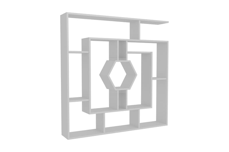 Hejde Bokhylla 134 cm - Vit - Bokhylla