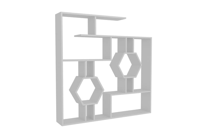 Hejde Bokhylla 134 cm - Vit - Bokhylla