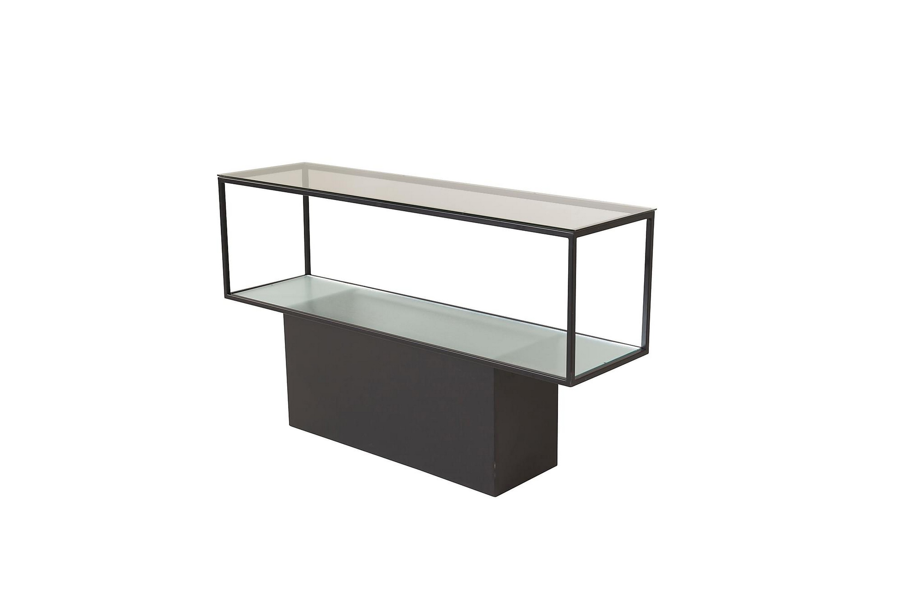 Furniture Fashion Maglehem Avlastningsbord - Transparent Bokhylla Svart