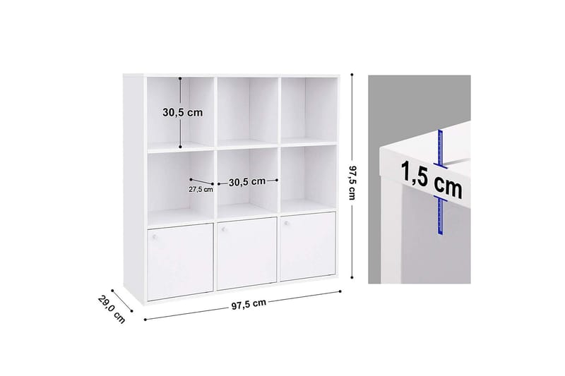 Vasagle Bokhylla 97 cm - Vasagle - Bokhylla