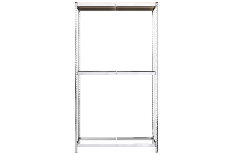 beBasic Däckställ 2 hyllplan silver 110x40x180 cm stål - Silver - Lagerhylla