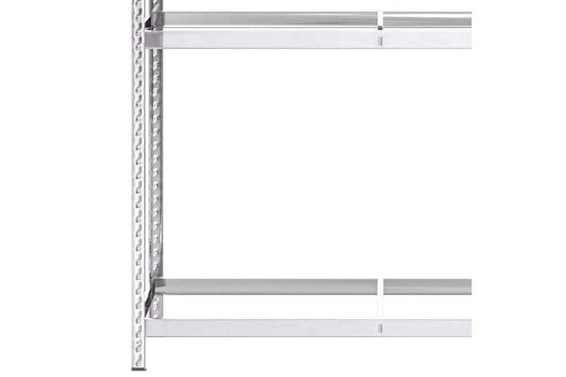 beBasic Däckställ 2 hyllplan silver 110x40x180 cm stål - Silver - Lagerhylla