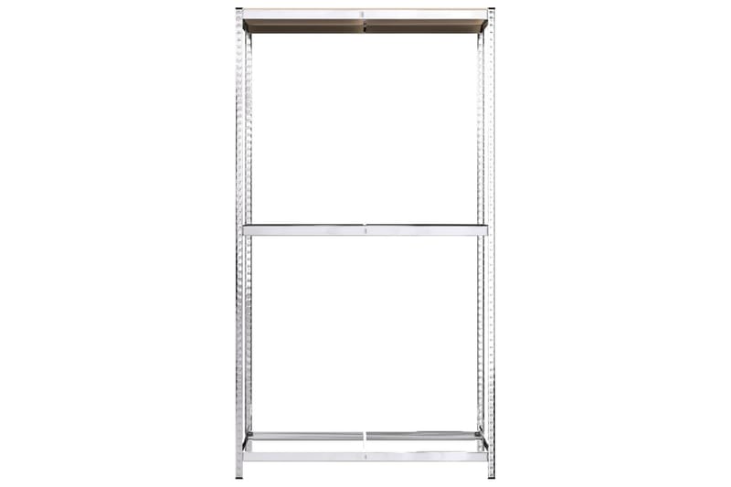 beBasic Däckställ 2 hyllplan silver 4 st 110x40x180 cm stål - Silver - Lagerhylla