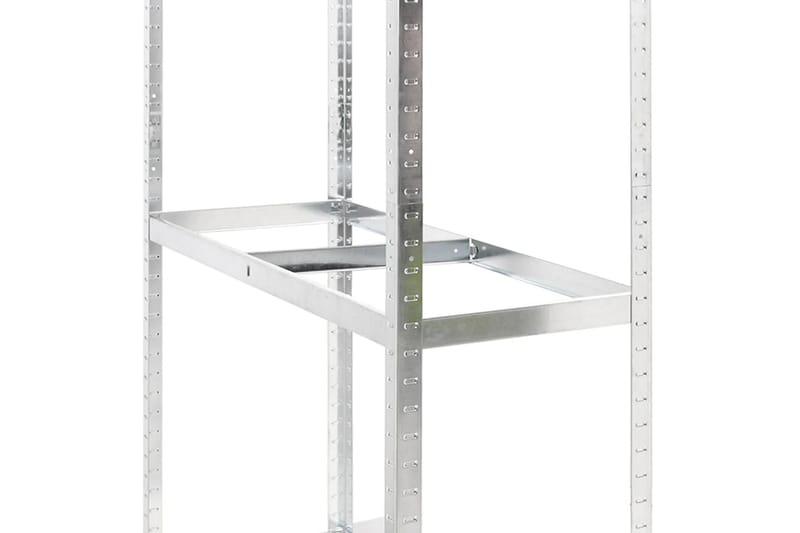 beBasic Däckställ 2 hyllplan silver 4 st 110x40x180 cm stål - Silver - Lagerhylla