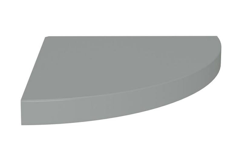 Svävande hörnhylla grå 35x35x3,8 cm MDF - Grå - Kökshylla - Hörnhylla