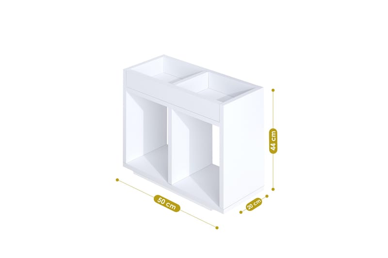 Haim Bokhylla 50 cm - Vit - Förvaring - Hylla - Bokhylla