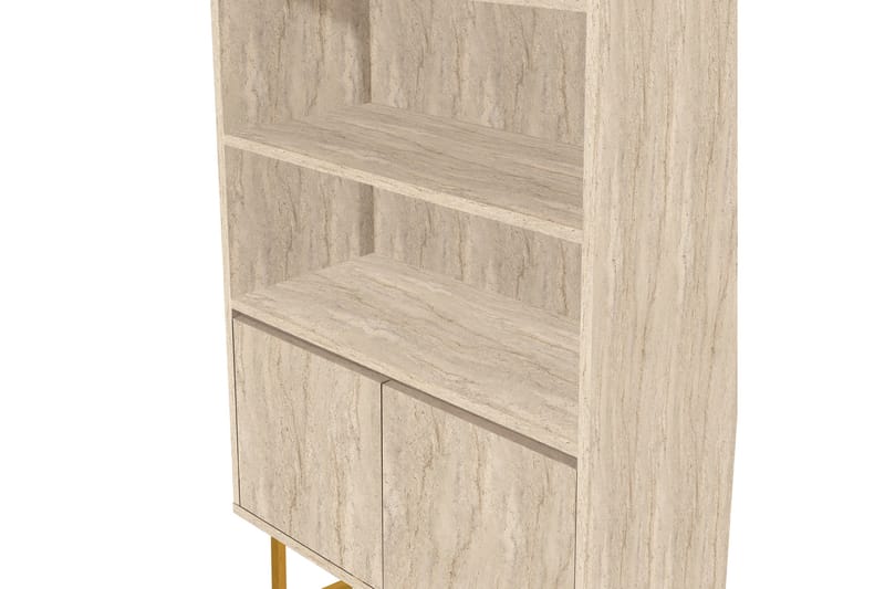 Laxus Bokhylla 80 cm - Beige - Förvaring - Hylla - Bokhylla