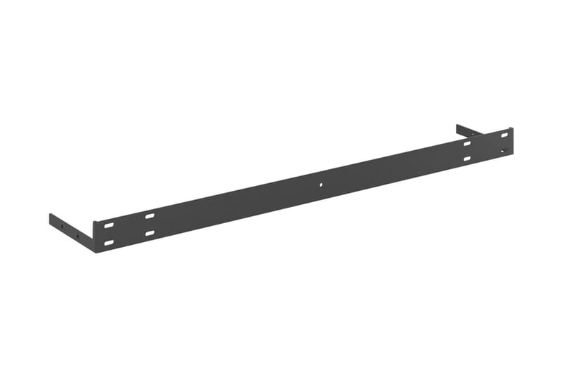 Svävande vägghylla ek och vit 80x23,5x3,8 cm MDF - Vit/Trä - Vägghylla