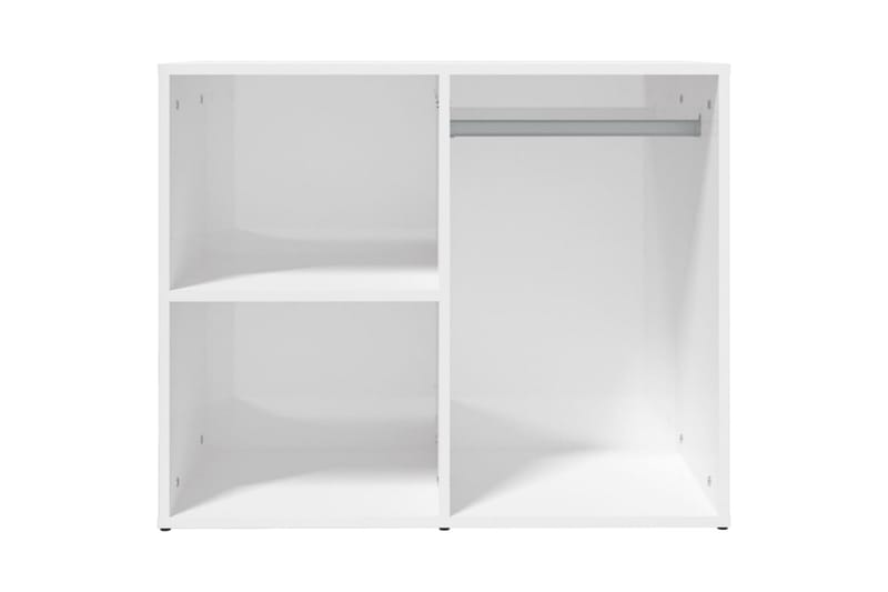 beBasic Klädskåp vit högglans 80x40x65 cm konstruerat trä - White - Klädskåp & fristående garderob