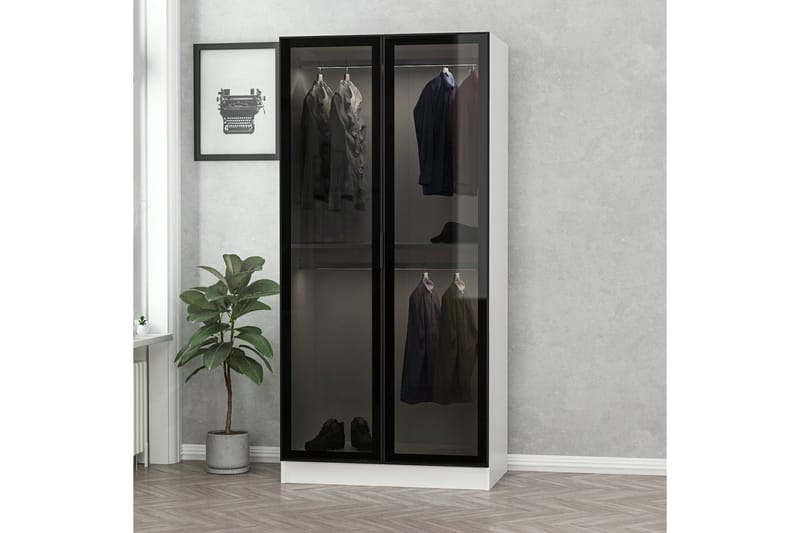 Fruitland Garderob 90 cm - Vit - Garderob & garderobssystem - Klädskåp & fristående garderob