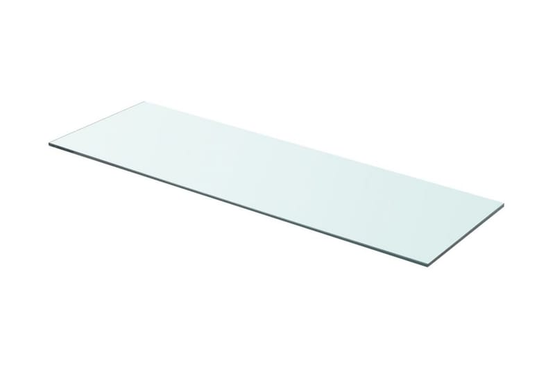 Hyllplan 2 st glas genomskinlig 80x25 cm - Transparent - Hyllplan & hyllkonsol - Hyllplan till garderob