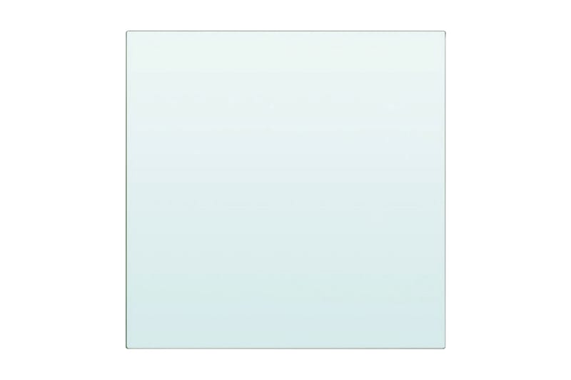 Hyllplan glas genomskinlig 30x30 cm - Transparent - Hyllplan till garderob - Hyllplan & hyllkonsol