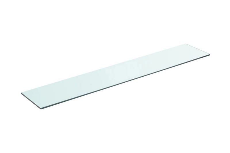 Hyllplan glas genomskinlig 90x15 cm - Transparent - Hyllplan till garderob - Hyllplan & hyllkonsol