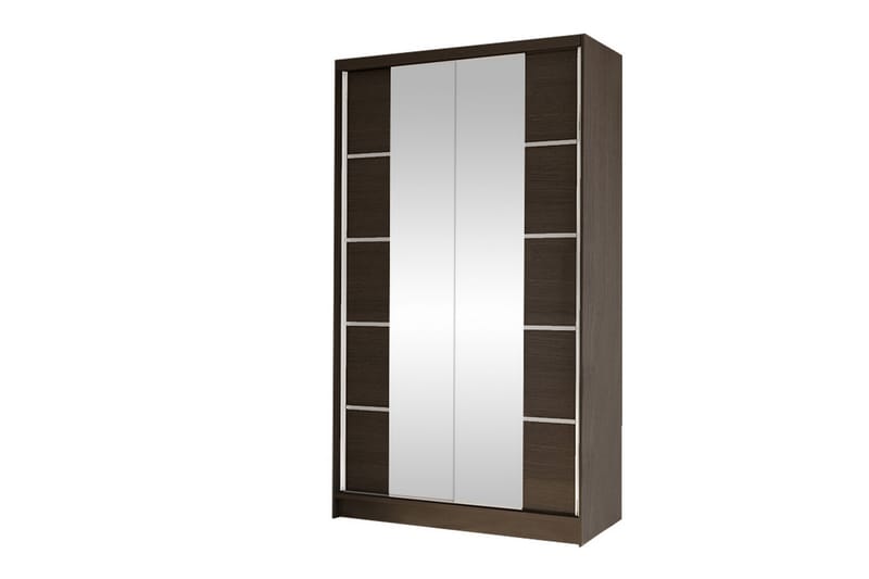 Glenmore Garderob m. Spegel - Mörkbrun - Garderob & garderobssystem - Klädskåp & fristående garderob